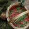 Shred Paper Filler (1LB) Crinkle Cut Paper for Wrapping & Filling Gift Basket Gift Boxes, Red, Kraft and Green-Christmas Mix